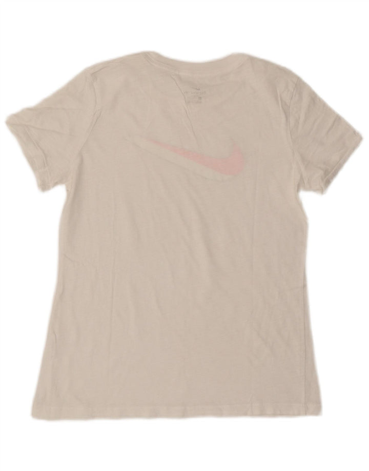 Nike T-shirt graphique pour femme UK 10 Petit Blanc