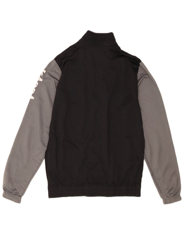 Kappa Veste de Survêtement Graphique Garçon 15-16 Ans Noir Colorblock