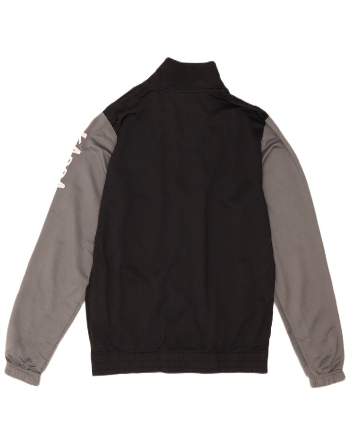 Kappa Veste de Survêtement Graphique Garçon 15-16 Ans Noir Colorblock