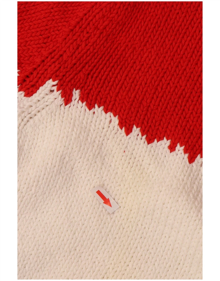 BENETTON Pull ras du cou pour femme UK 14 Medium Multicolore