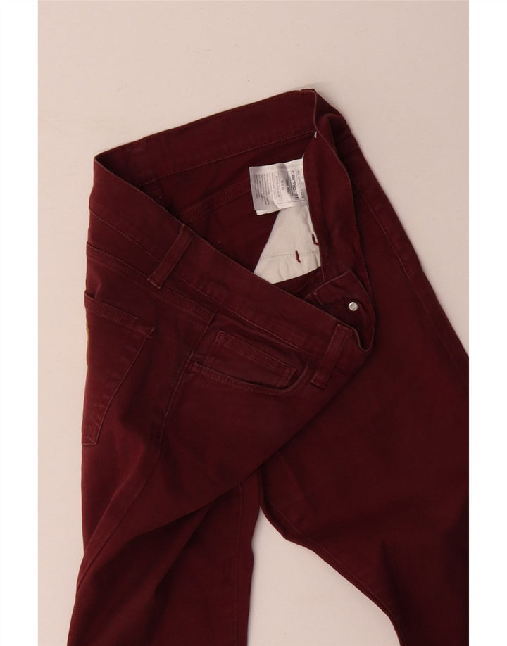 CARHARTT Pantalon décontracté slim femme W30 L34 Coton bordeaux