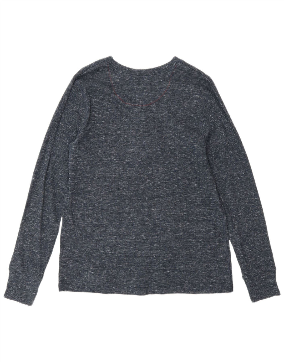 Levi's Top à manches longues pour femme UK 12 Bleu marine moyen en coton moucheté classique