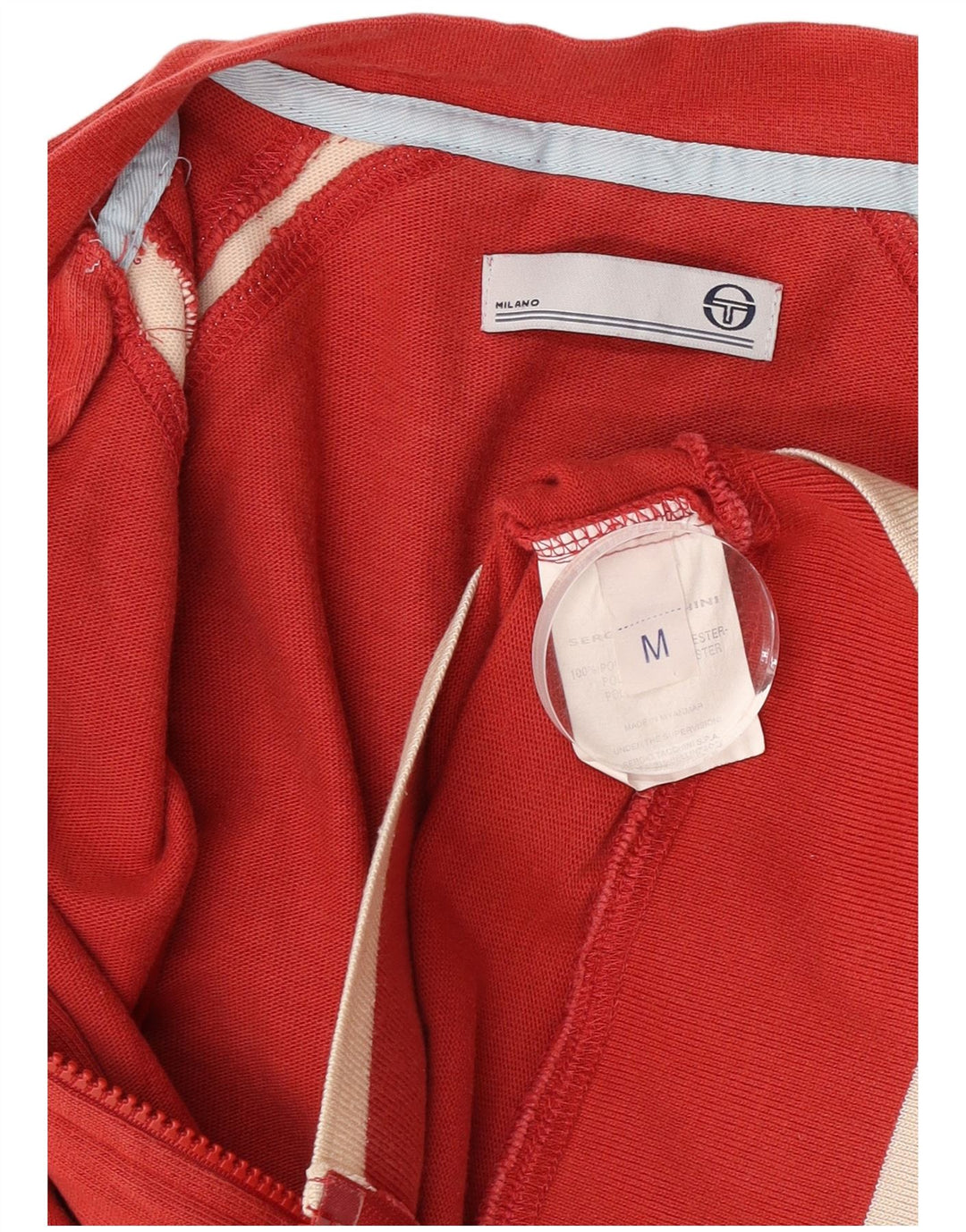 Sergio Tacchini Veste de Survêtement Homme Rouge Moyen Polyester