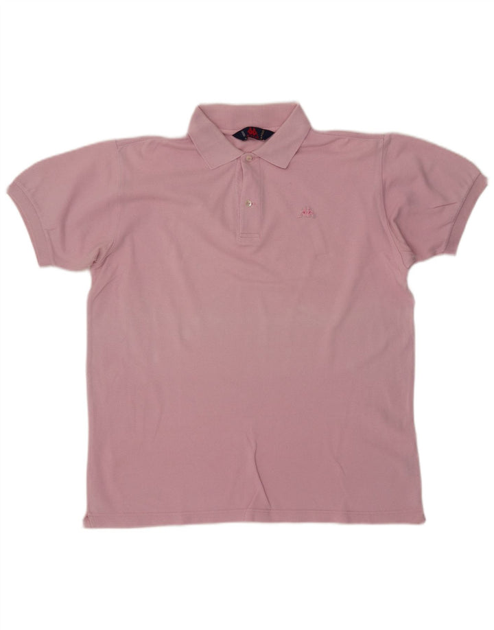 KAPPA Polo Homme Rose Moyen Coton