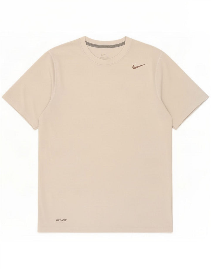 T-shirt Nike Dri Fit pour homme en polyester gris moyen