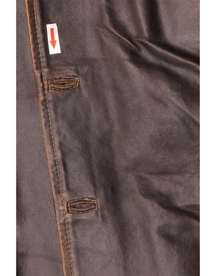 J.J.Scott Veste en cuir pour homme IT 48 Marron moyen