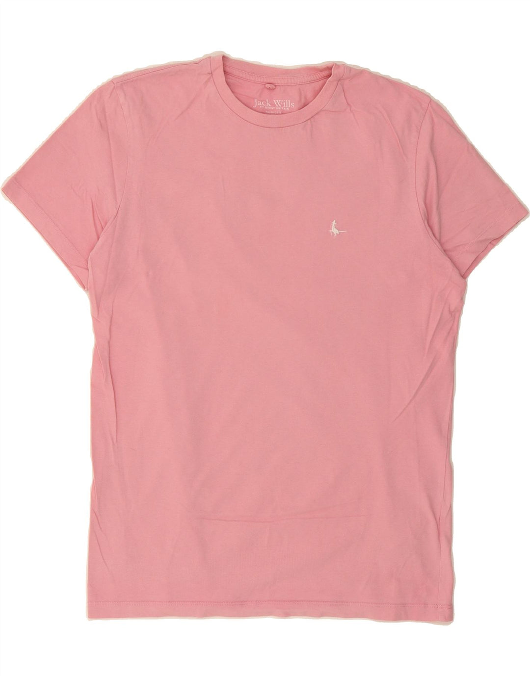 JACK WILLS Mens Classic Fit T-Shirt Top Small Pink Vintage Jack Wills and Second-Hand Jack Wills from Messina Hembry 