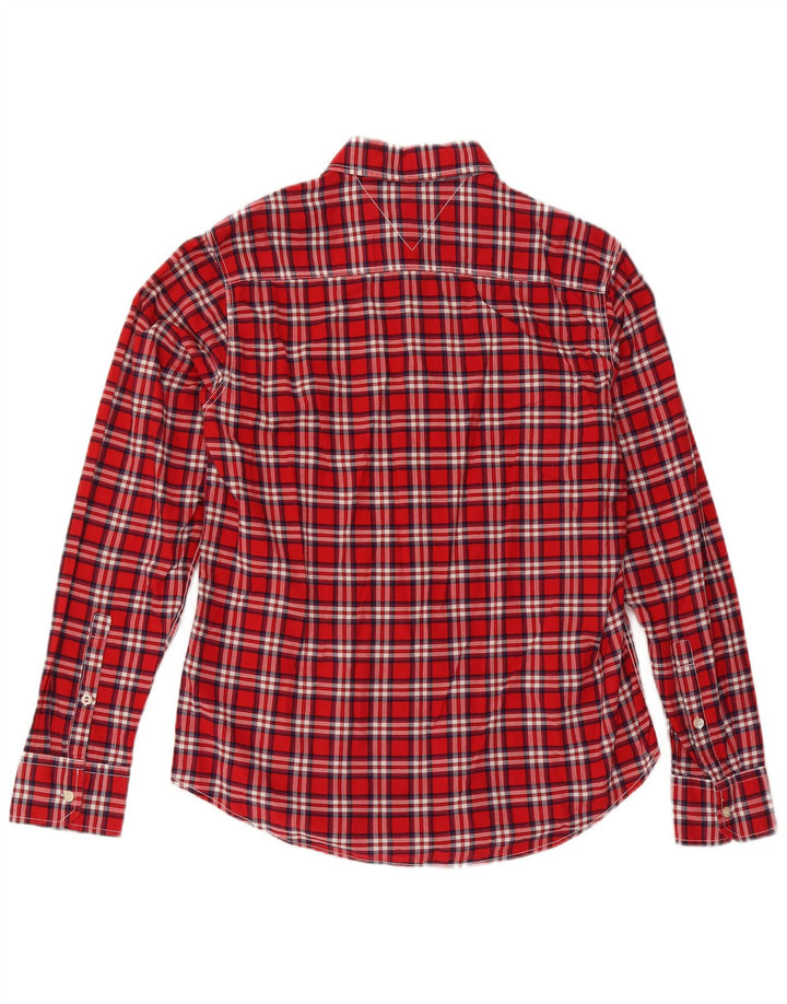 Tommy Hilfiger Chemise Homme XL Rouge Carreaux Coton