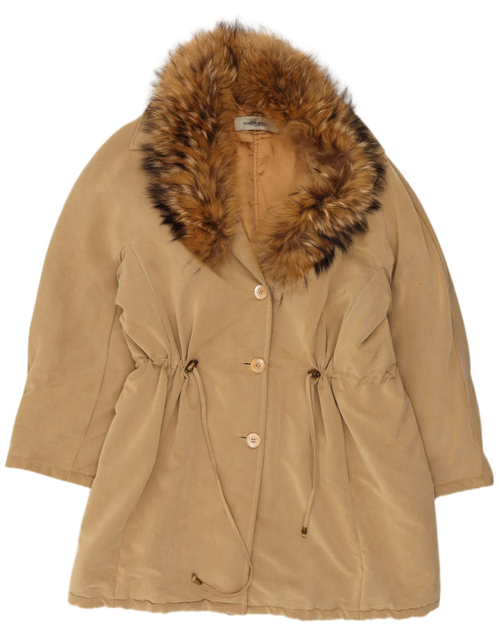 Marina Rinaldi Manteau Femme Taille 23 Rayonne Beige Moyen