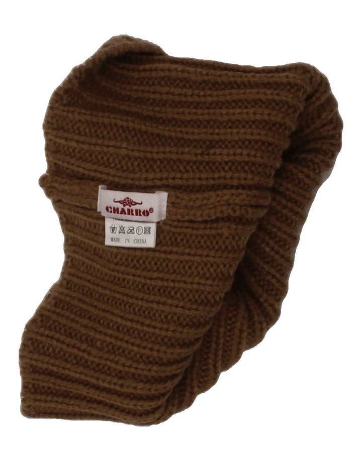 CHARRO Womens Beanie Hat One Size Brown Acrylic Vintage Charro and Second-Hand Charro from Messina Hembry 