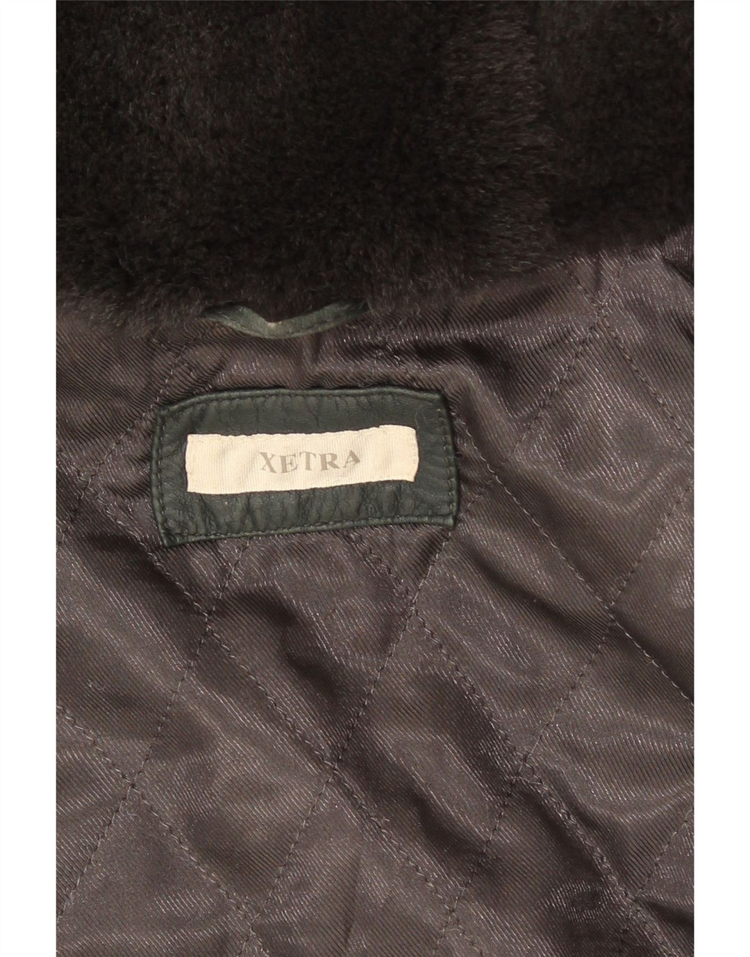 XETRA Veste en cuir à capuche courte pour femme UK 12 Noir moyen