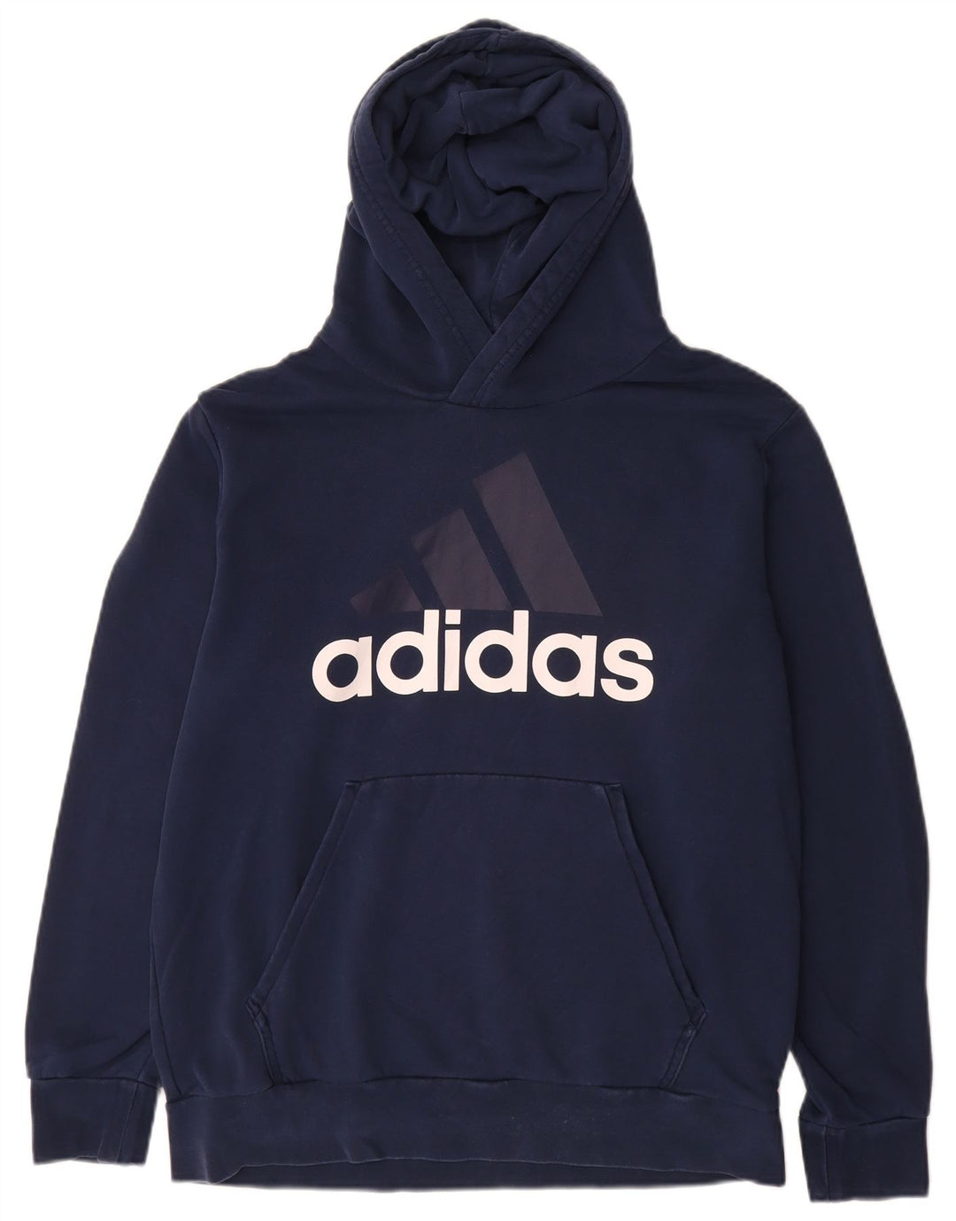 Adidas Pull à capuche graphique pour homme, grand, bleu marine