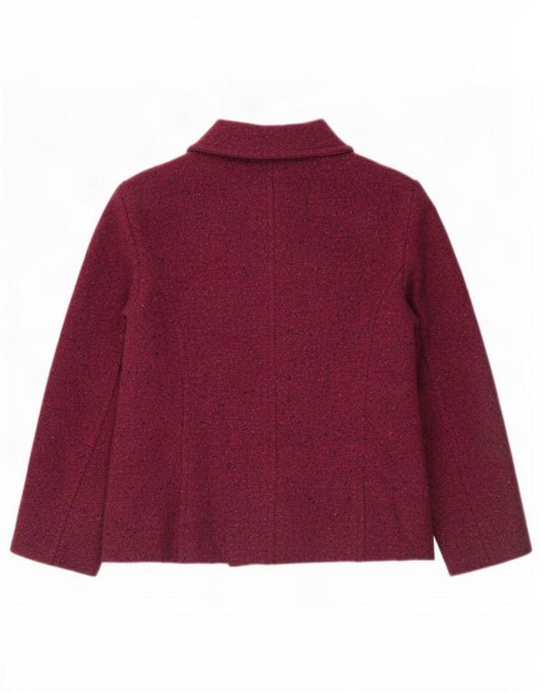 Blarney en Mills Veste blazer à 4 boutons pour femme UK 16 Large Bordeaux moucheté