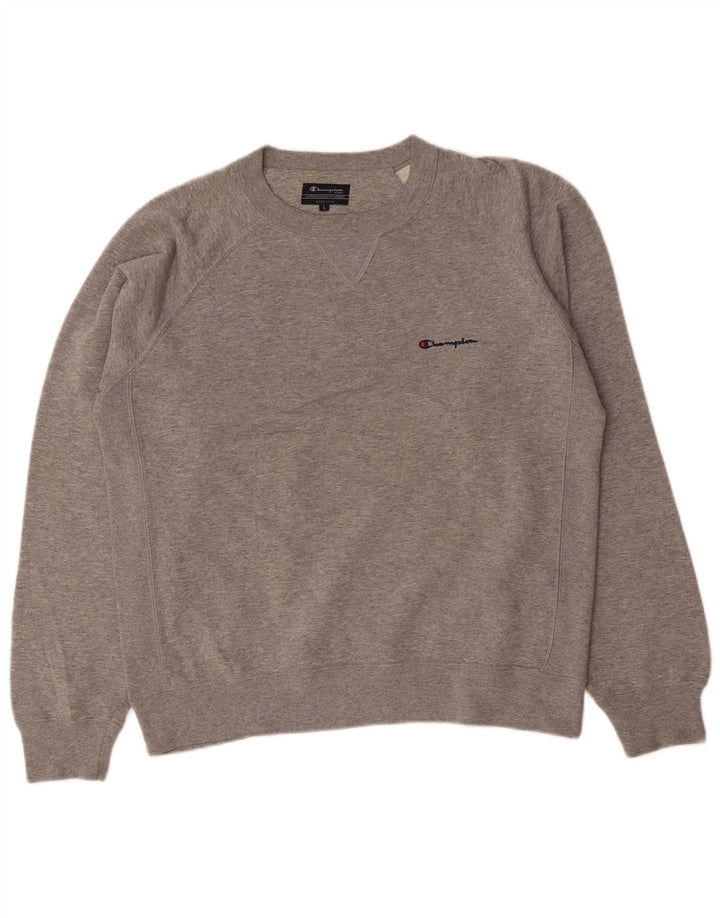 Champion Sweat-shirt pour homme en coton gris Taille L