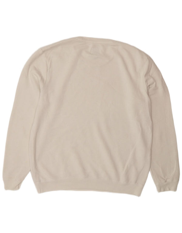 Jack Wills Sweat-shirt pour homme en coton blanc Taille L