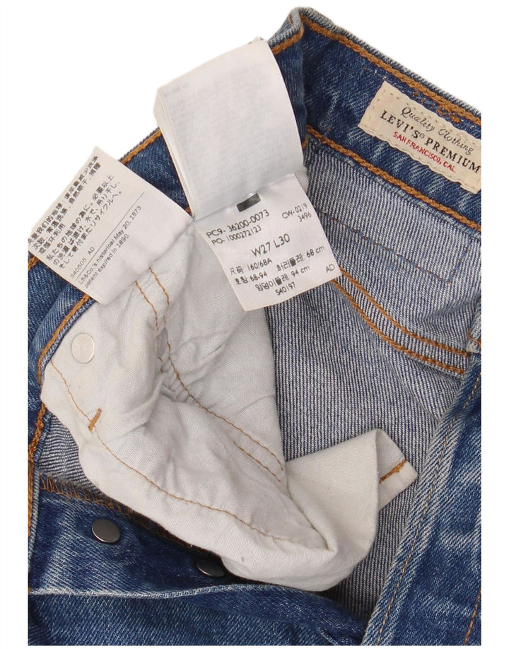 LEVI'S Jean Droit 501 Homme W27 L30 Bleu Coton