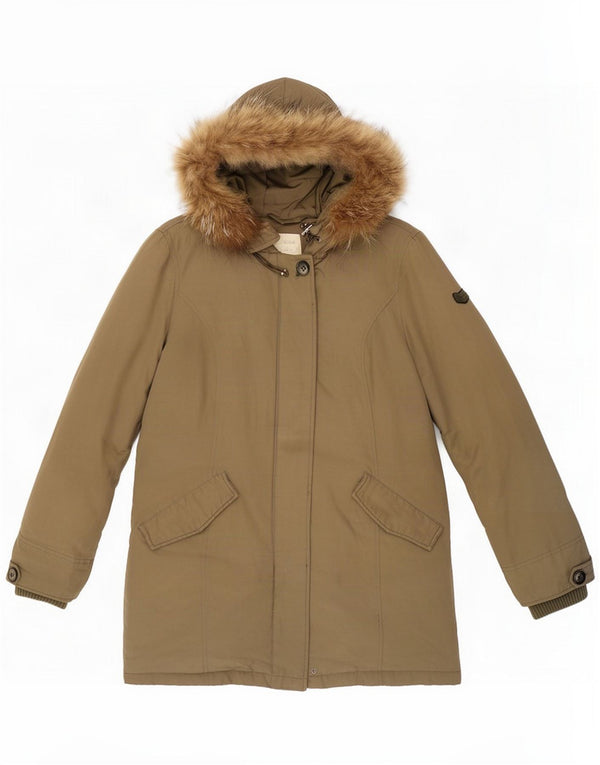 Gas Parka rembourrée à capuche pour femme UK 14 Kaki moyen