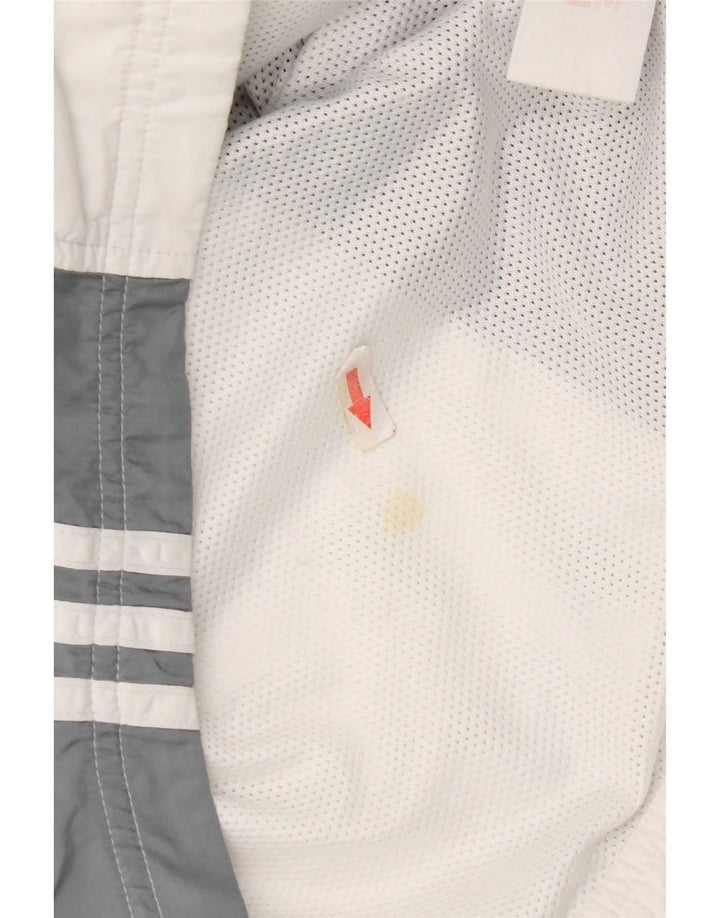 Adidas Veste de survêtement pour femme UK 10 Small Gris Colorblock