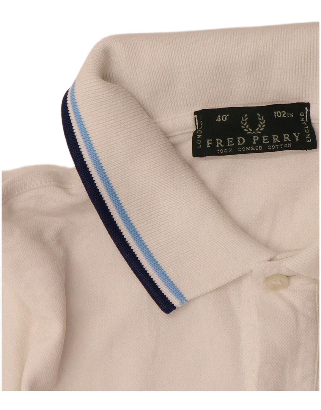 FRED PERRY Polo Homme Blanc Moyen Coton
