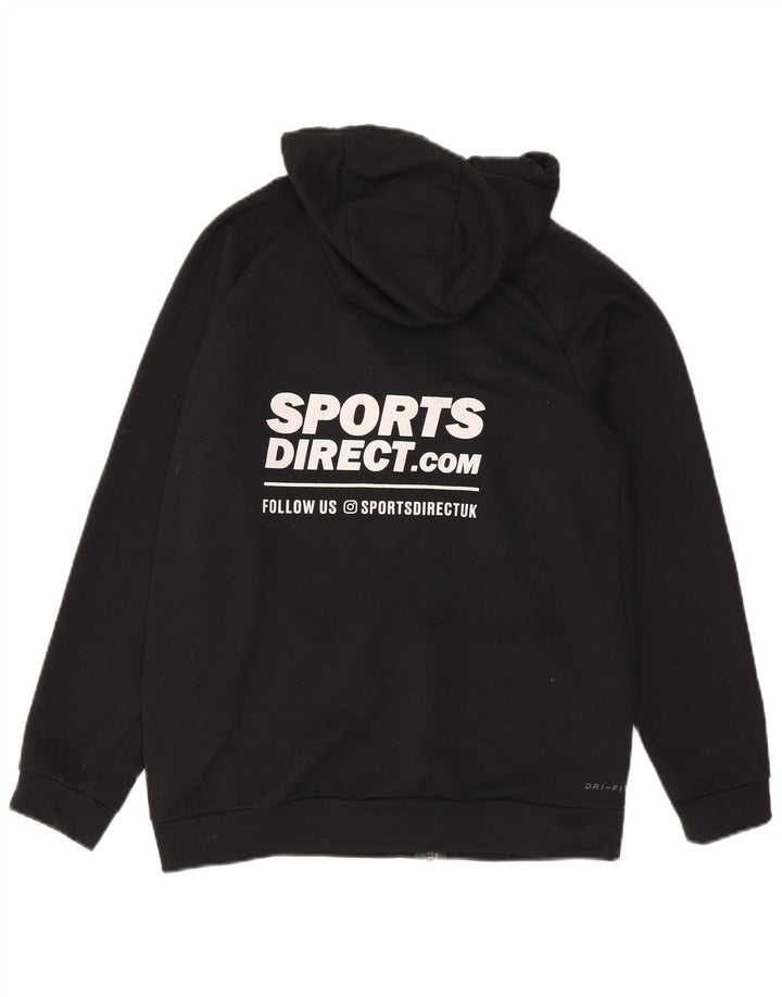 Nike Hommes Dri Fit Graphic Zip Sweat à capuche Petit Noir Polyester