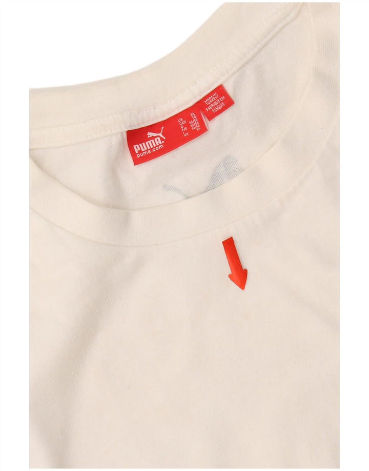 Puma Débardeur Graphic Homme XL Blanc Coton