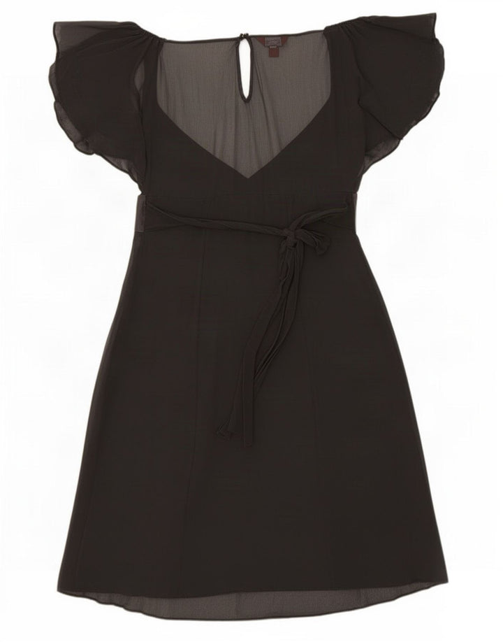 Monsoon Robe Empire pour femme UK 12 Noir moyen