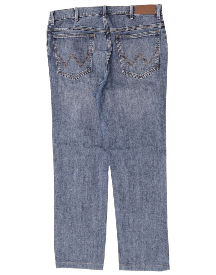 Wrangler Jean droit homme W36 L29 bleu coton