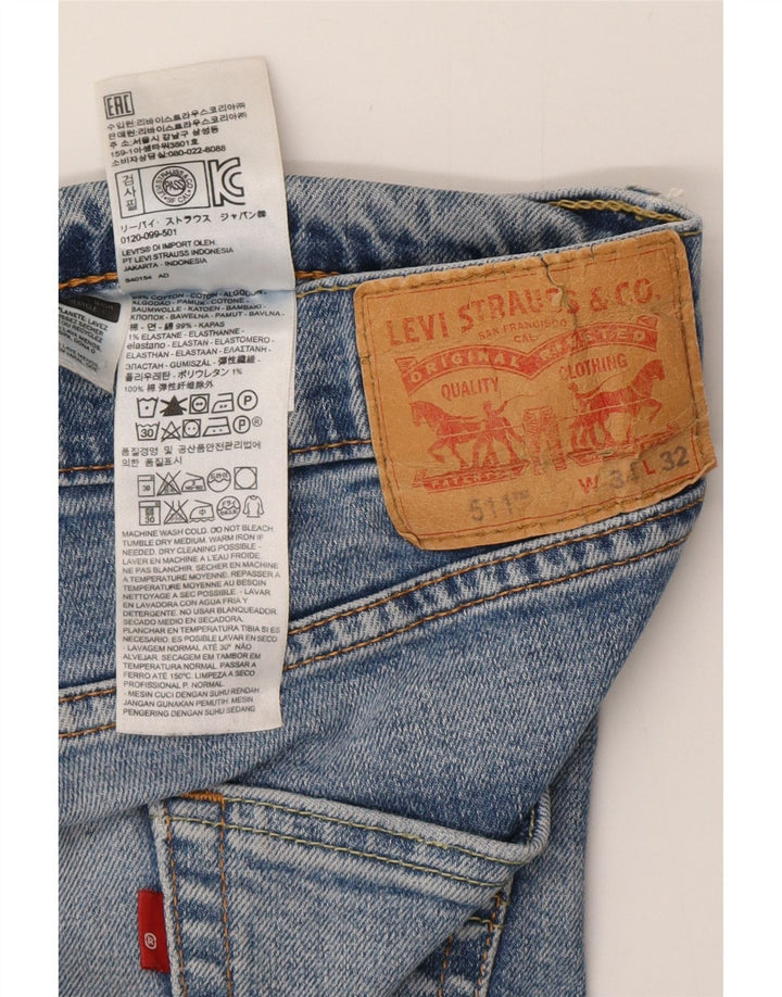 Levi's Jean Slim 511 Homme Bleu W34 L32 Coton