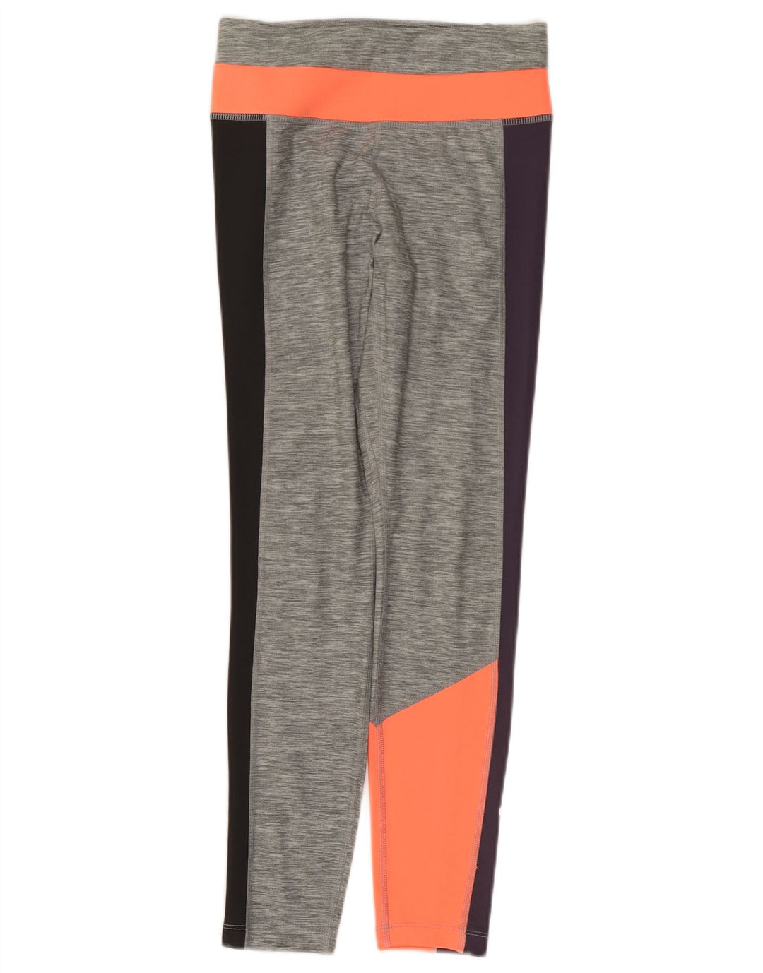 Legging Nike Dri Fit pour femme UK 10 Small Gris Colorblock Polyester
