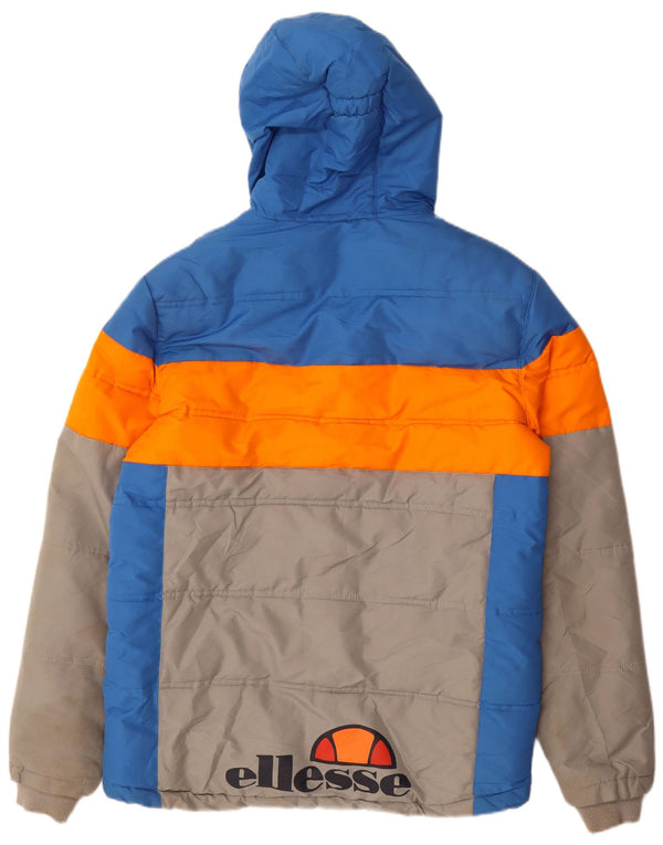 Ellesse Veste matelassée graphique pour homme UK 38 Medium Multicolore Colourblock