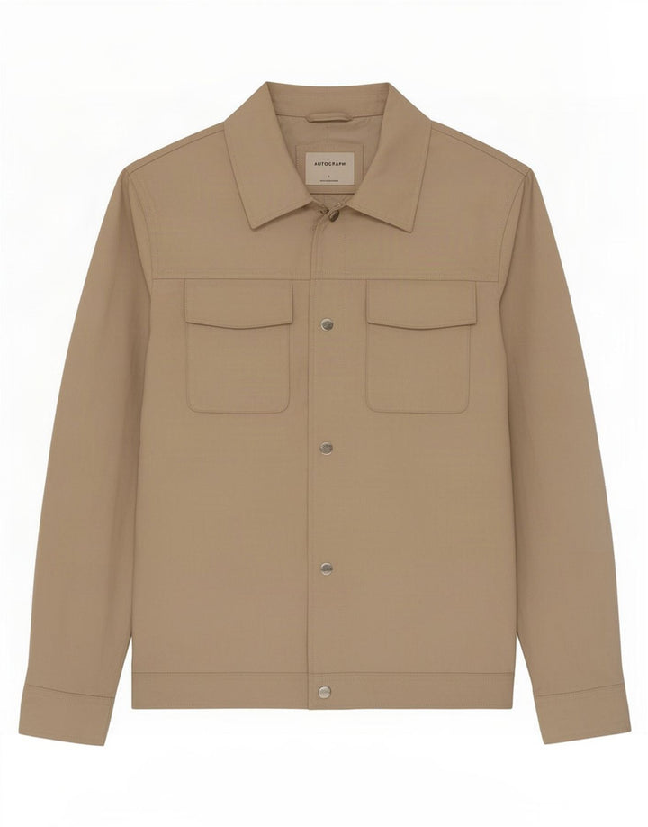 Marks & Spencer Veste Bomber Homme UK 40 Large Beige
