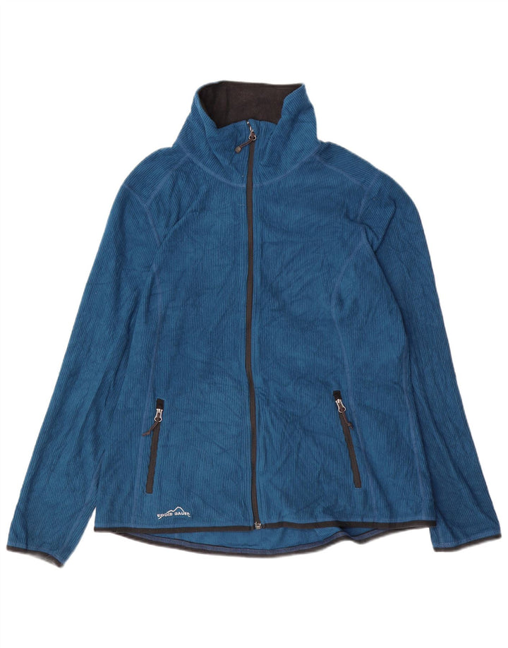 EDDIE BAUER Veste Polaire Femme UK 18 XL Bleu Polyester