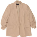 Marks & Spencer Veste Blazer Ouverte Femme UK 12 Polyester Beige Moyen