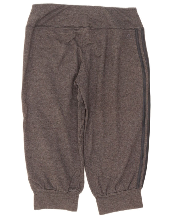 Adidas Pantalon de survêtement Capri pour femme en coton gris moyen UK 12