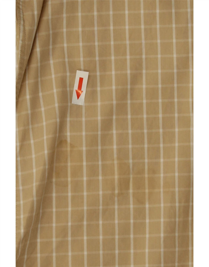 Tommy Hilfiger Chemise homme Taille 15 Coton à carreaux beige moyen