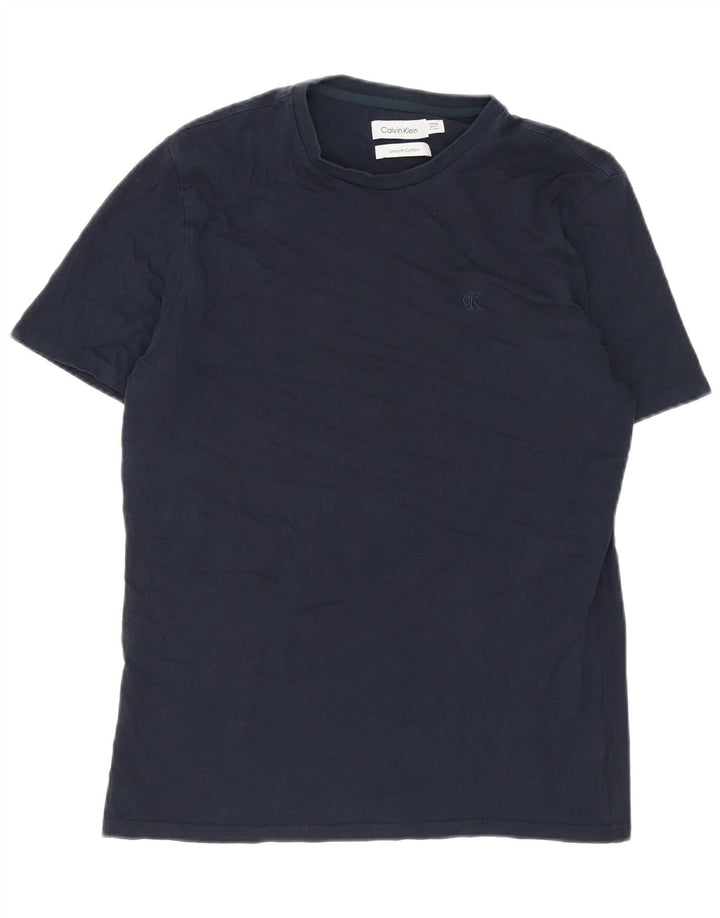 Calvin Klein T-Shirt Homme Haut Petit Bleu Marine Coton