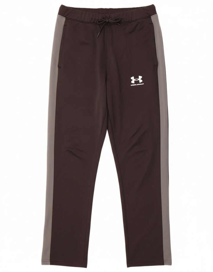 UNDER ARMOUR Mens Tracksuit Trousers Medium Black Colourblock Polyester