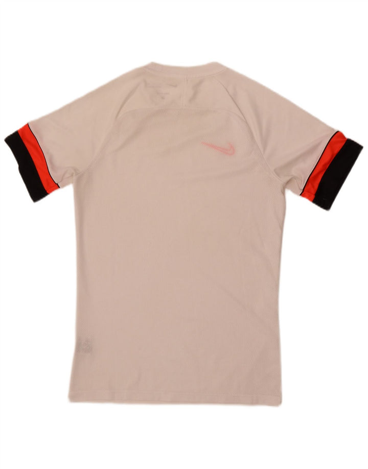 Nike Hommes Dri Fit T-Shirt Haut Petit Blanc Colorblock Polyester