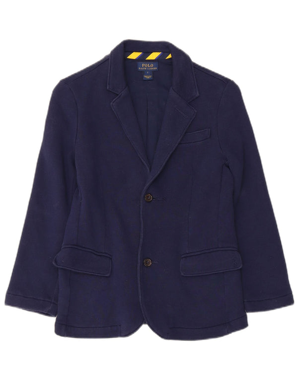 Polo Ralph Lauren Veste blazer à 2 boutons pour garçon 6-7 ans en coton bleu marine