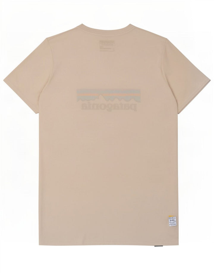 Patagonia T-Shirt Graphique Homme Blanc Moyen Polyester