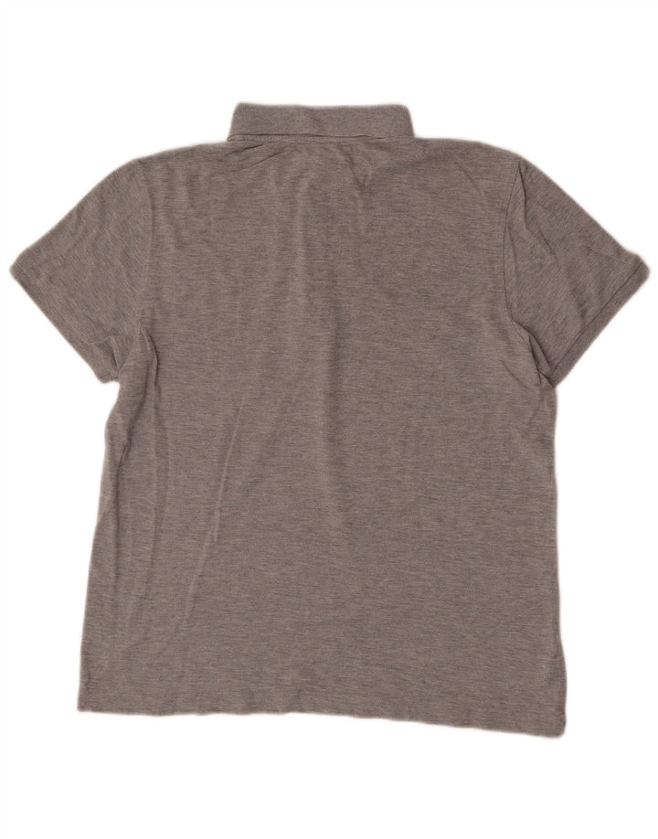 Lotto Polo Homme Large Gris Moucheté Coton