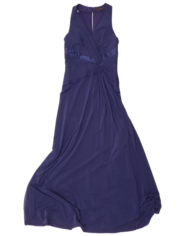 Coast Robe longue sans manches pour femme UK 10 Petit Bleu