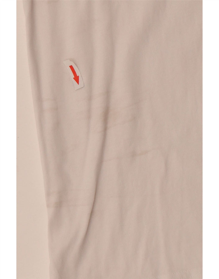 Calvin Klein T-Shirt Graphique Homme Blanc Moyen Coton