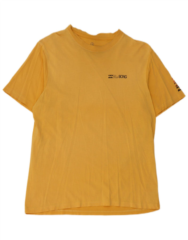 Billabong T-Shirt Homme Top Large Jaune Coton