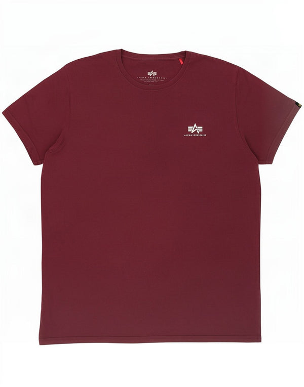 Alpha Industries T-Shirt Graphique Homme Coton Bordeaux Moyen