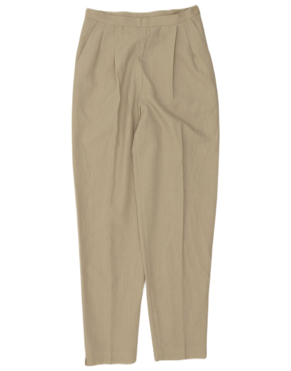 Marks & Spencer Pantalon chino taille haute pour femme UK 14 Medium W24 L30 Beige