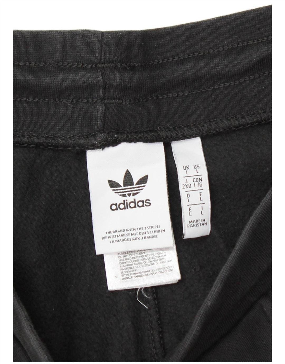 ADIDAS Pantalon de survêtement pour hommes Joggers Large Noir Coton