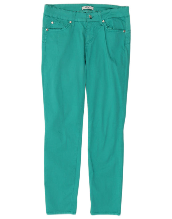 Liu Jo Pantalon décontracté slim pour femme W28 L27 Turquoise