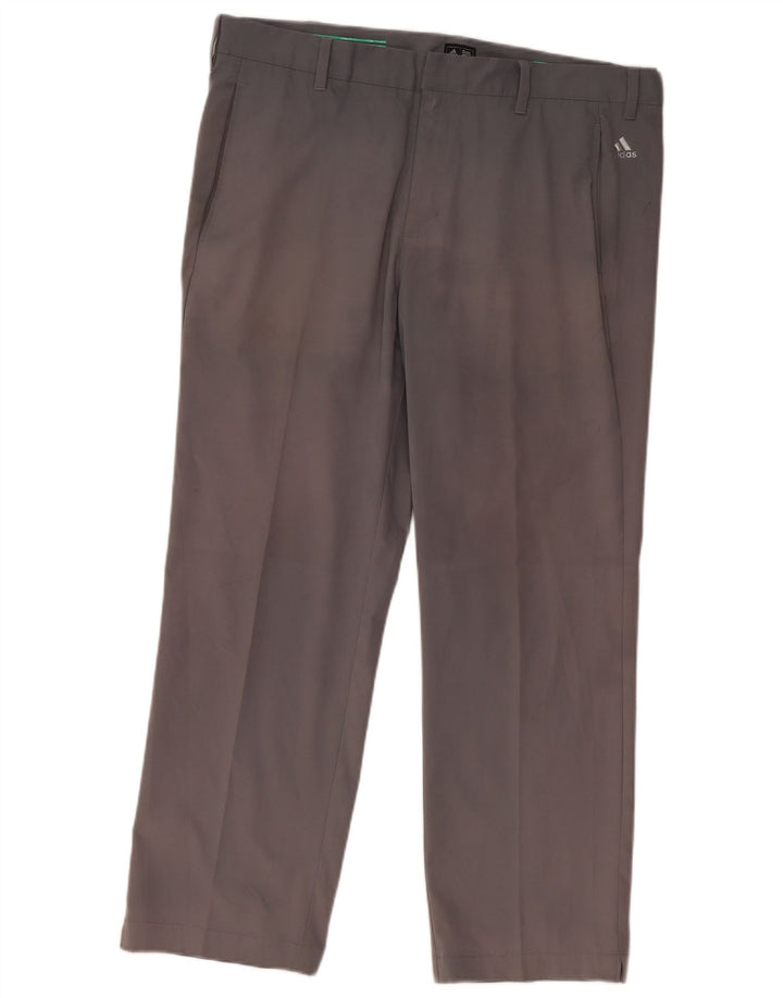 Adidas Pantalon Chino Droit Homme W38 L29 Gris Polyester