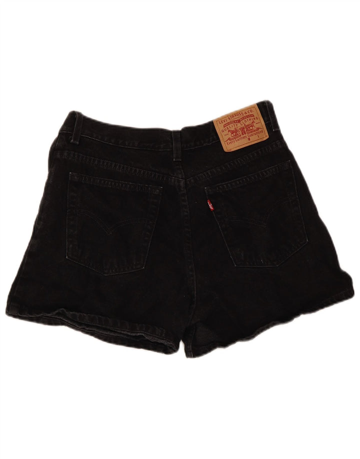 Levi's Short en jean taille haute pour femme Taille 13 Grand coton noir